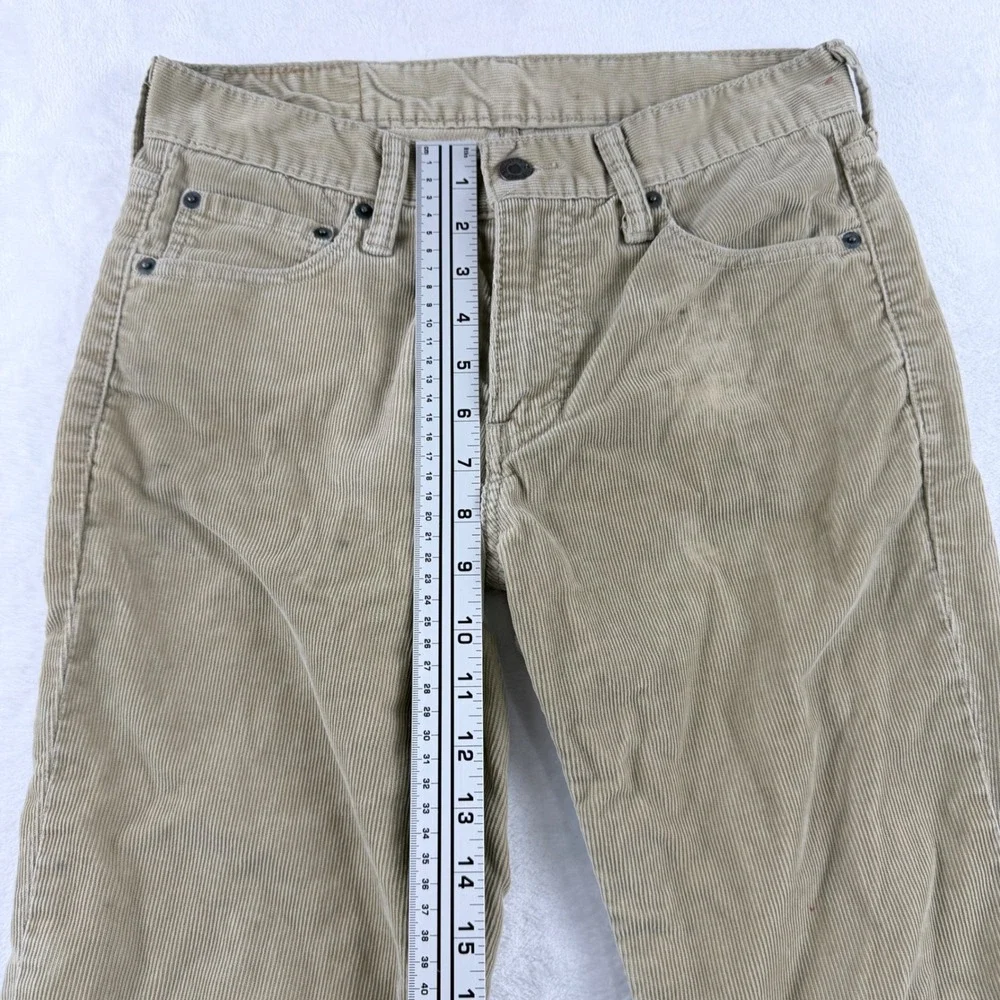 Levi's 511 Slim Fit Corduroy Pants Khaki Tan W30 L32